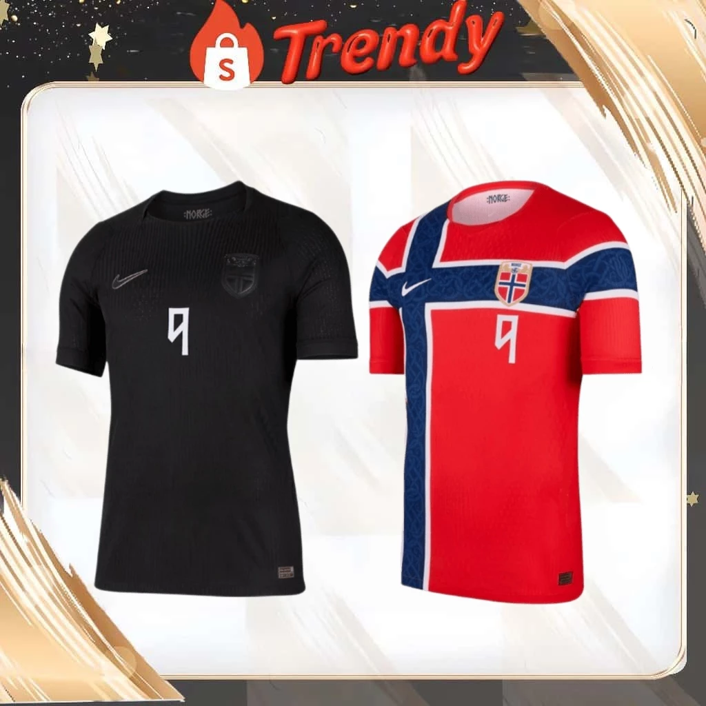 ✨ของแท้ 100 % ✨ เสื้อฟุตบอล Erling Haaland ทีมนอร์เวย์ 2026 Home Away Authentic Jersey Unisex
