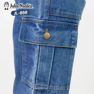 John Nonle่n JL-856 ยีนส์ Cargo Vintage ทรงกระบอกสุดเท่ ใส่แล้วดูดีทุกลุค