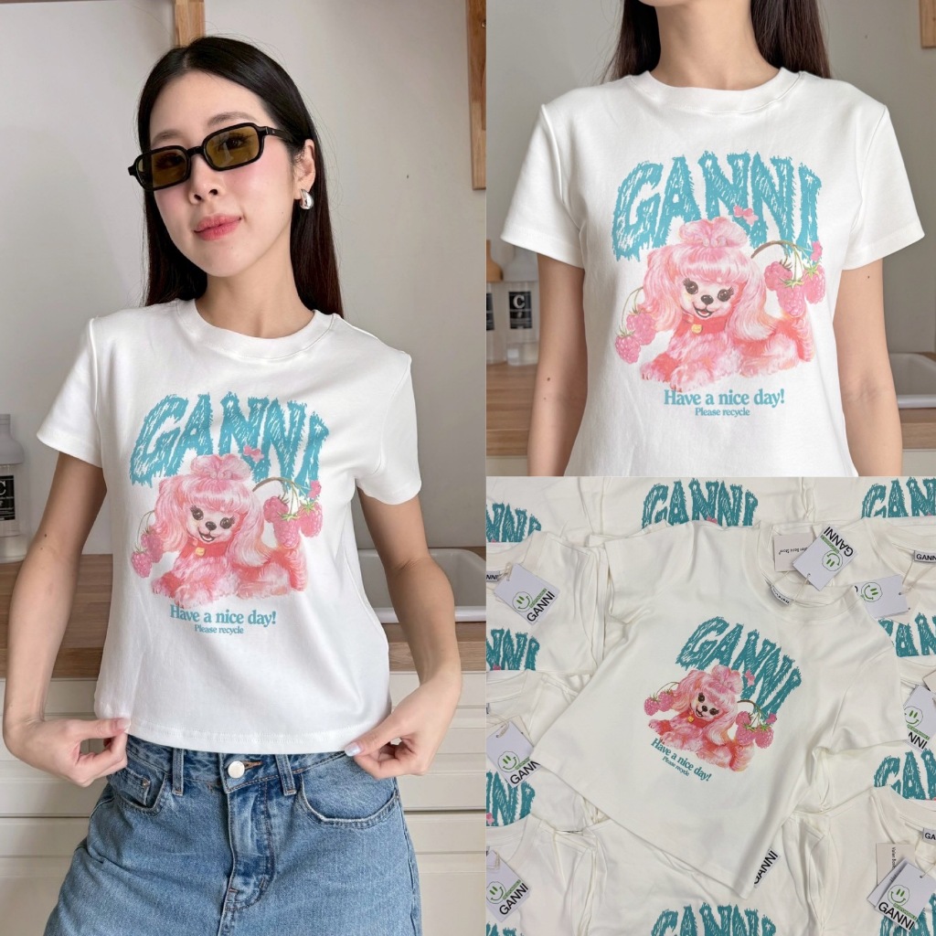 🍊 VL 5316 เสื้อยืดแขนสั้น ลายน่ารัก สีสวย ผ้าดีใส่สบายค่า