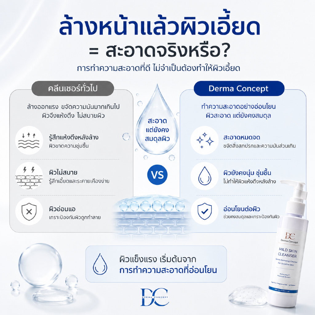 Derma Concept Mild Skin Cleanser 200ml รูปที่ 2