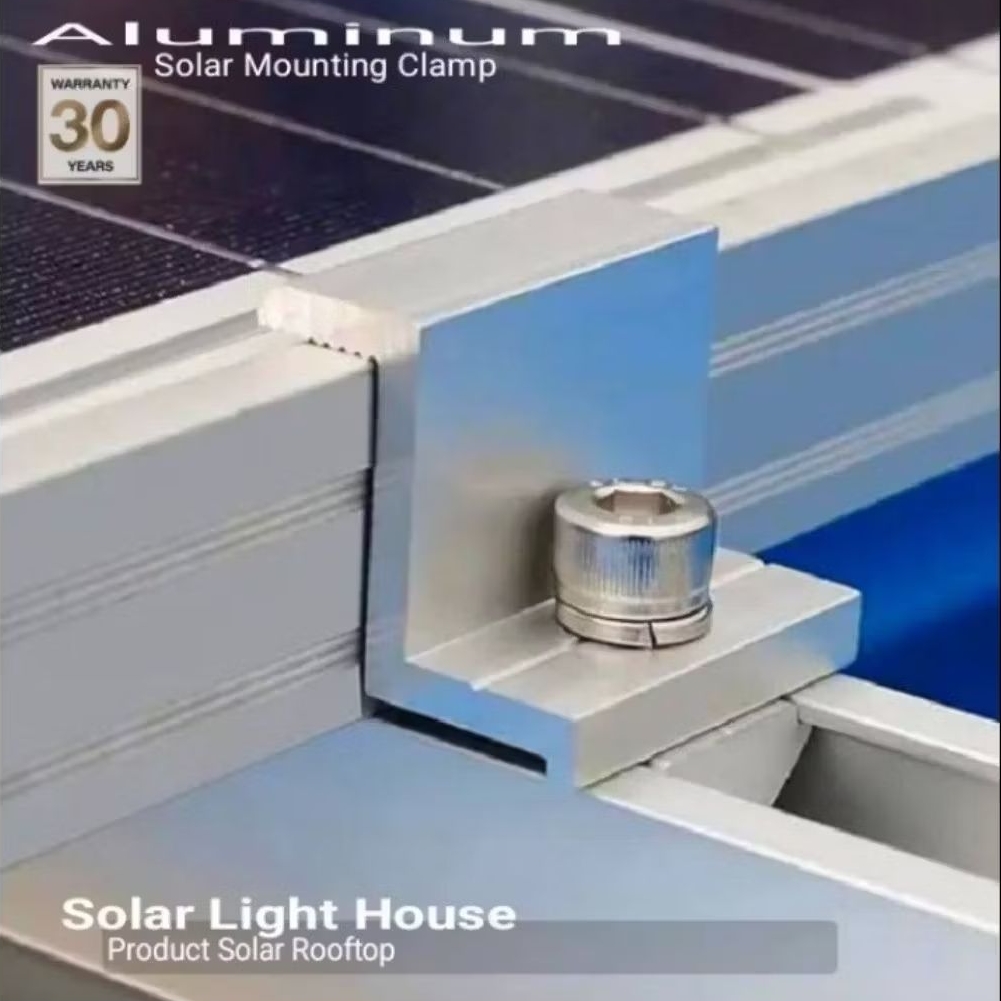 SOLAR Cell End Clamp 30 - 40 mm ยึดข้างแผงโซล่าเซลล์