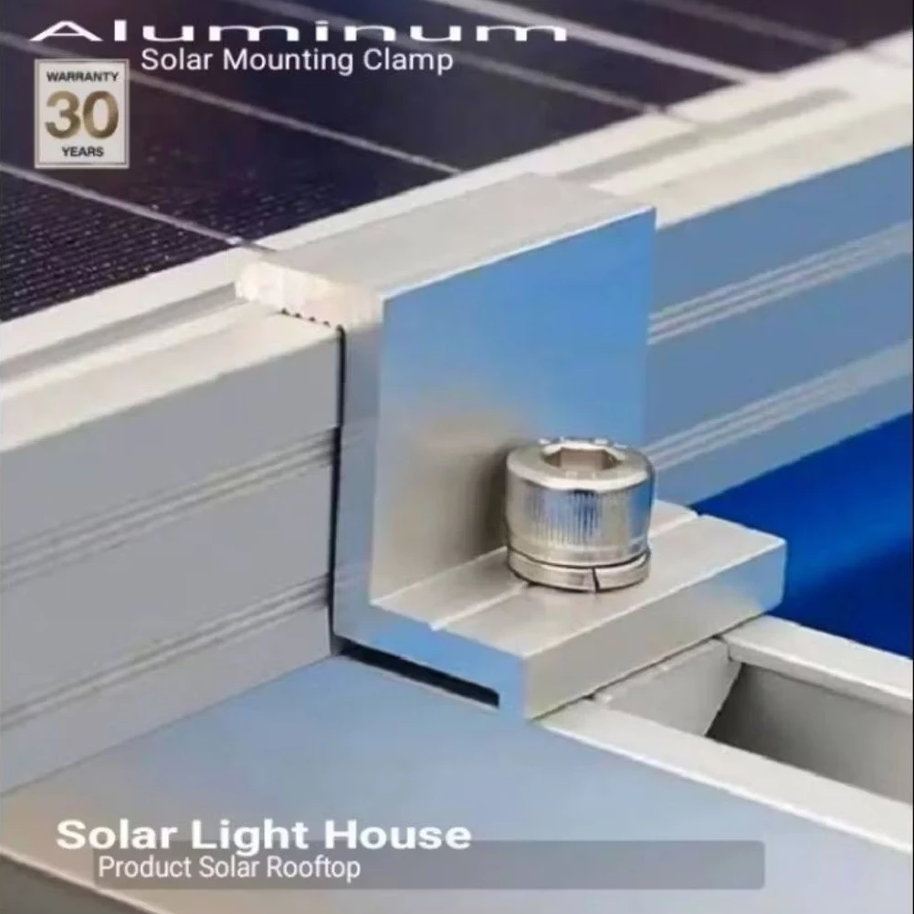 SOLAR Cell End Clamp 30 - 40 mm ยึดข้างแผงโซล่าเซลล์