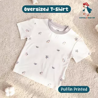 Charles x Snow Owl เสื้อ Oversized T-Shirt 0 - 6 ขวบ วัสดุจากผ้าใยไผ่พรีเมี่ยม