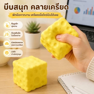 ของเล่นบีบชีสก้อนยักษ์ แบบนุ่มเด้งช้า ใช้คลายเครียด เล่นเพลิน เหมาะเป็นของขวัญ