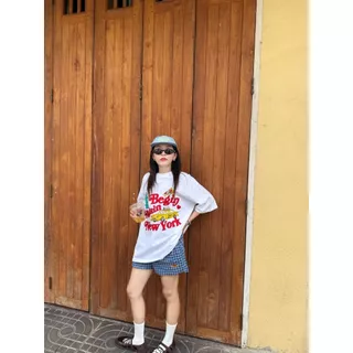 C689 - EMILY OVERSIZE - เสื้อโอเวอร์ไซส์ งานปัก Newyork (ส่งด่วน)