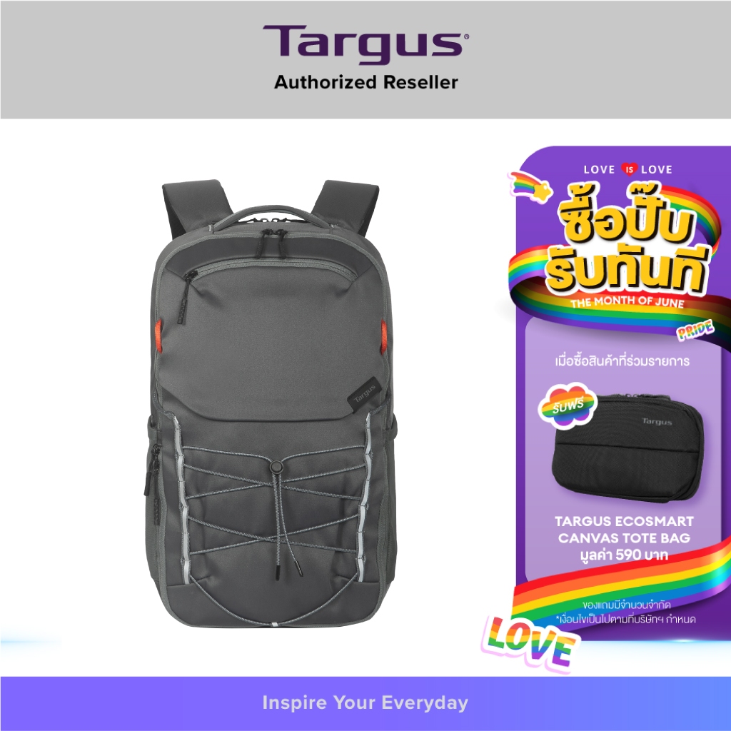 Targus Work+ Play® Trio Backpack (TBB65802GL) 15-16" กระเป๋าเป้สำหรับคอมพิวเตอร์ ออกแบบมาเพื่อคนทำงานยุคใหม่ จัดระเบียบไ