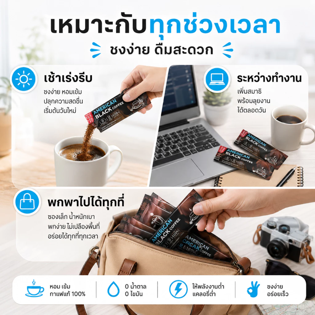 ซื้อ 2 แถม 1 Golden Elephant กาแฟสำเร็จรูป ไม่หวาน ดื่มง่าย รสชาติเข้มข้น หอมกาแฟแท้ thumbnail 7