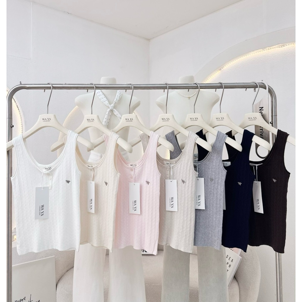 WA YA #25669 เสื้อกล้ามเต็มตัว ทรงปล่อยใส่สบายค่ะ