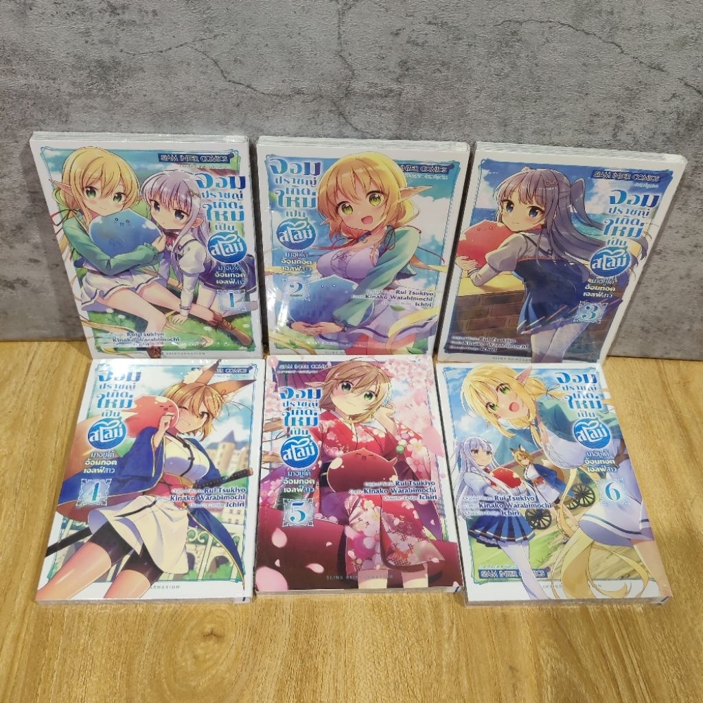 จอมปราชญ์เกิดใหม่เป็นสไลม์ มาอยู่ใต้อ้อมกอดเอลฟ์สาว เล่ม 1-6 (จบ) มือ1
