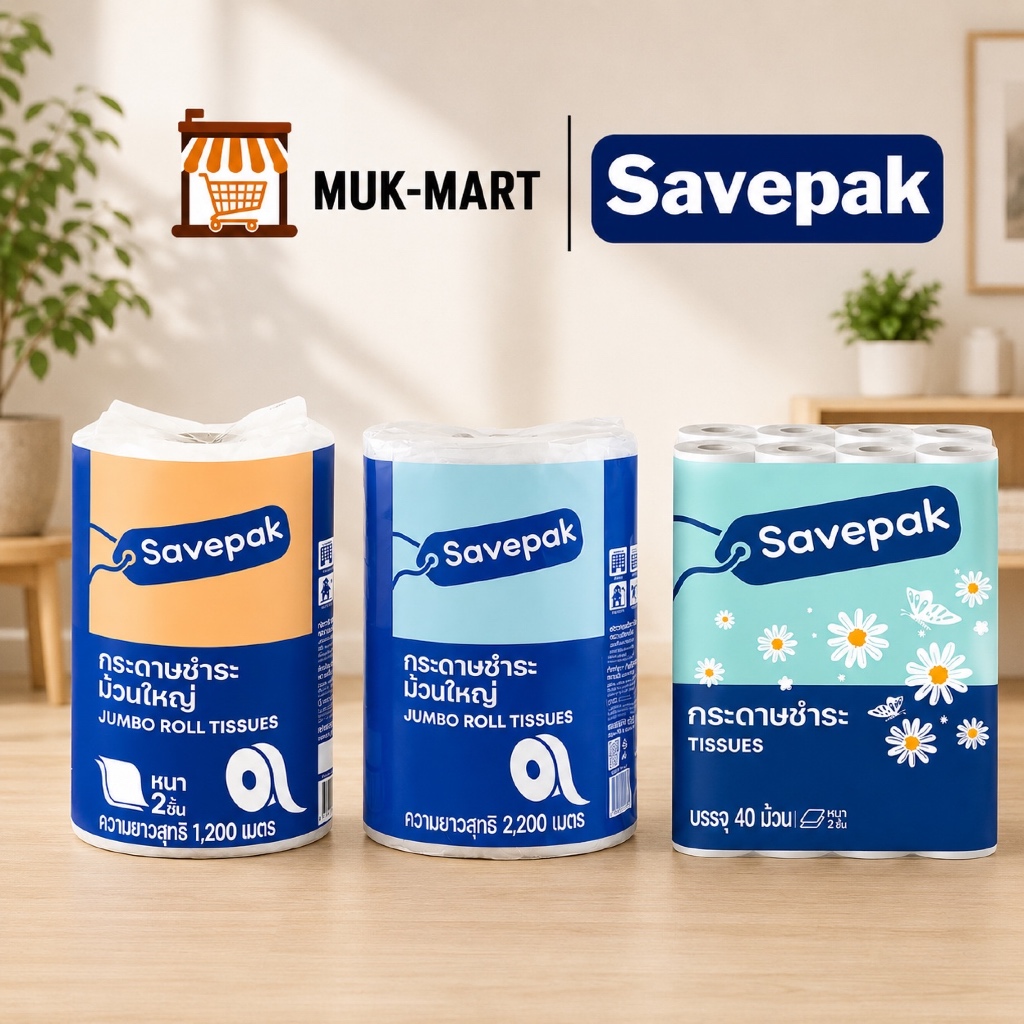 Savepak กระดาษชำระ | กระดาษเช็ดมือ