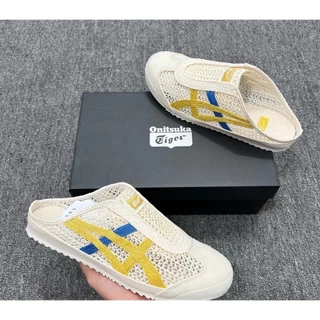 Onitsuka Tiger MEXICO 66 SABOT 100%รับประกันระบายอากาศได้ รองเท้าแตะ Unisex