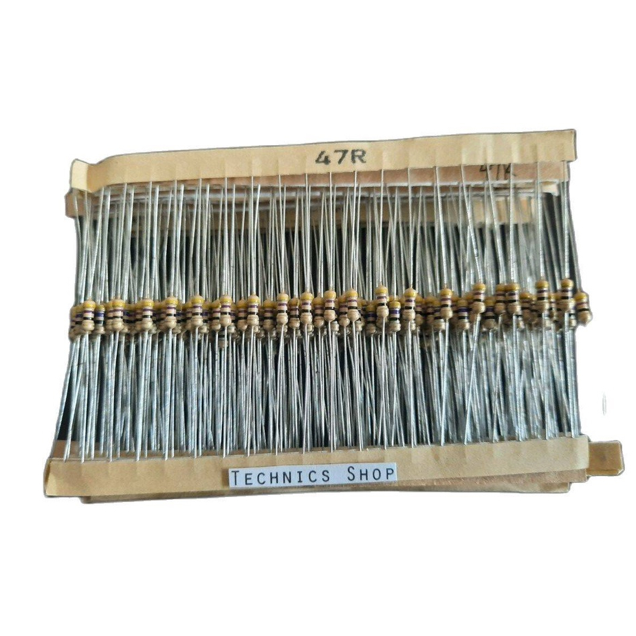 ตัวต้านทาน 47 โอห์ม 1/4W จำนวน 20 ตัว Resistor 47 Ohm 20 pcs.