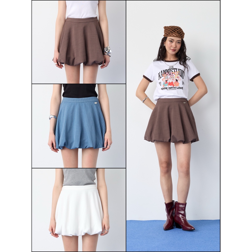 KANNI - DAILY BALLOON SKORT (กระโปรงกางเกงทรงบอลลูน)