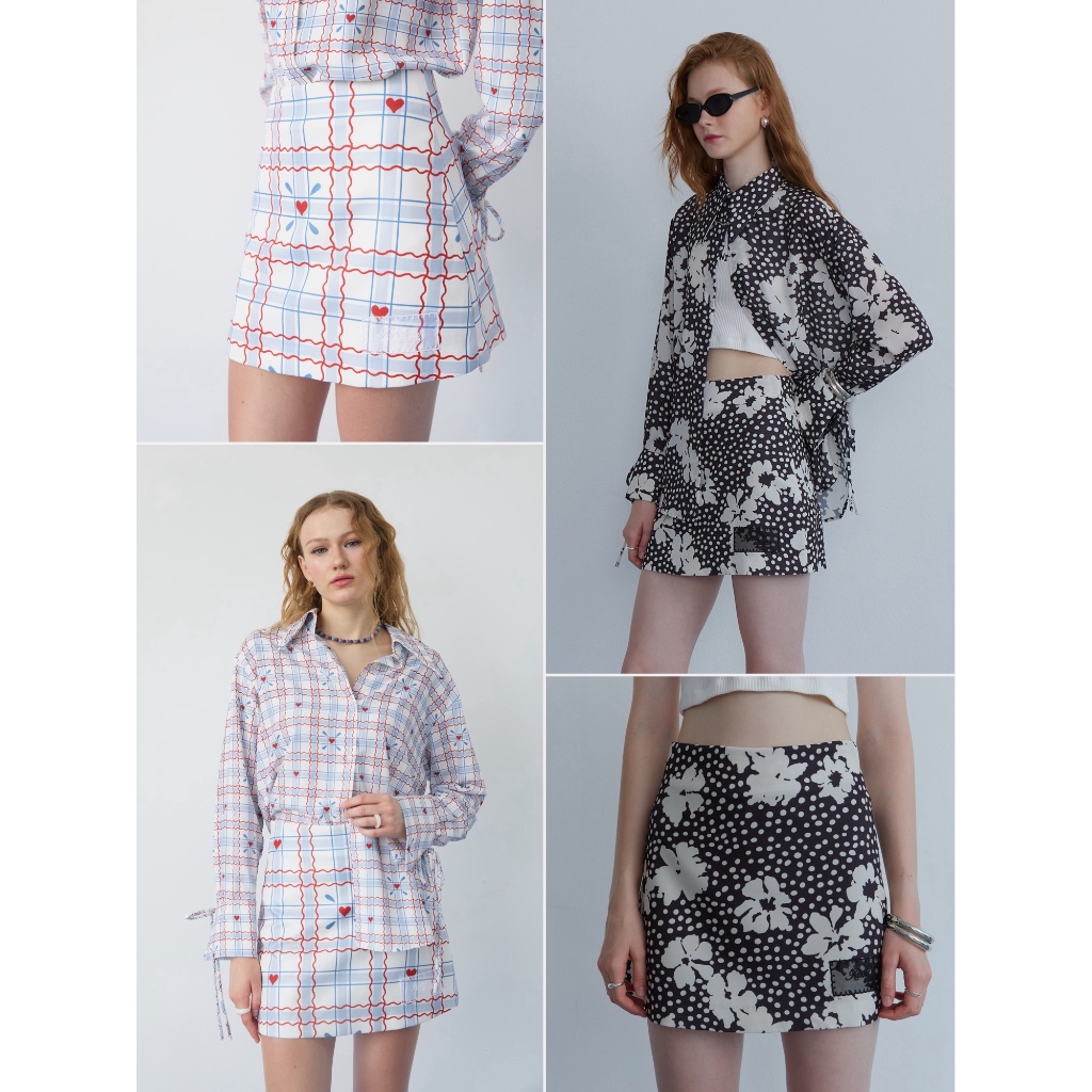 KANNI - MOLLY SKORT กระโปรงกางเกง (พรีออเดอร์ลายสีดำ Dotty Bloom จัดส่ง 22 ก.ค.)