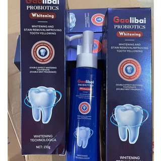 Gaolibai Double-Effect ยาสีฟันไวท์เทนนิ่ง Push-to-Clean ฟัน,ปรับปรุงฟันเหลือง,ลมหายใจสดชื่น,ขายตรงจากโรงงาน 150g
