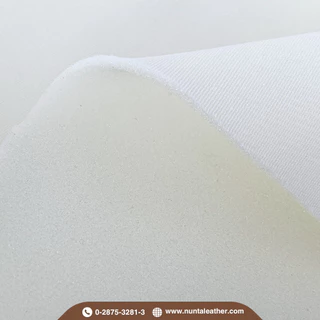 ฟองน้ำซับใน ฟองน้ำบุผ้า ฟองน้ำทีคอร์ท สีขาว หน้ากว้าง 60นิ้ว หนา 4-12mm. (ขายเป็นหลา) - ซับในกระเป๋า หุ้มหมวกกันน็อค