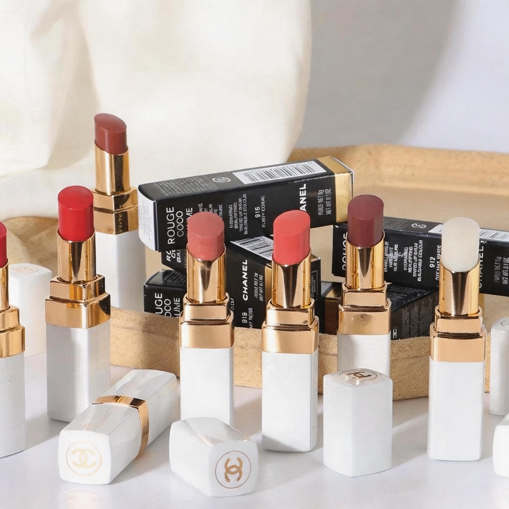 [ของพร้อมส่ง] Chanel rouge coco baume 3g แท่งสีขาว ลิปบาล์ม สี #914 #916 #918 #920