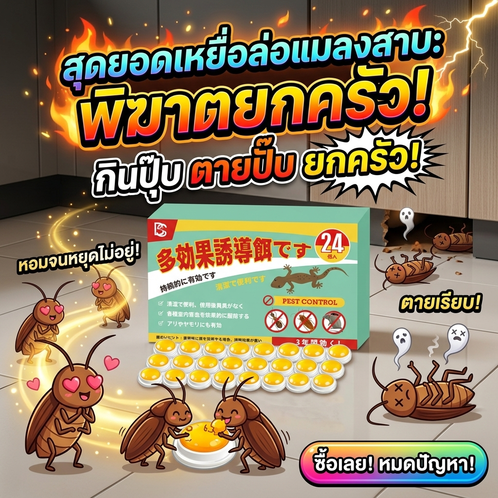 🚫 แมลงสาบหายไปแล้ว 🚫SLB ฆ่าแมลงสาบ ยาแมลงสาบ เจลแมลงสาบ จัดการแมลงสาบให้เกลี้ยง แมลงสาบ ไล่แมลงสาบ บ้านแมลงสาบ