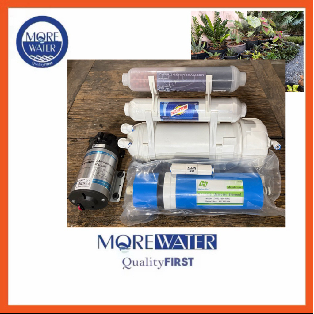 Set RO 300 GPD Hydromax & Diaphragm pump 400 GPD