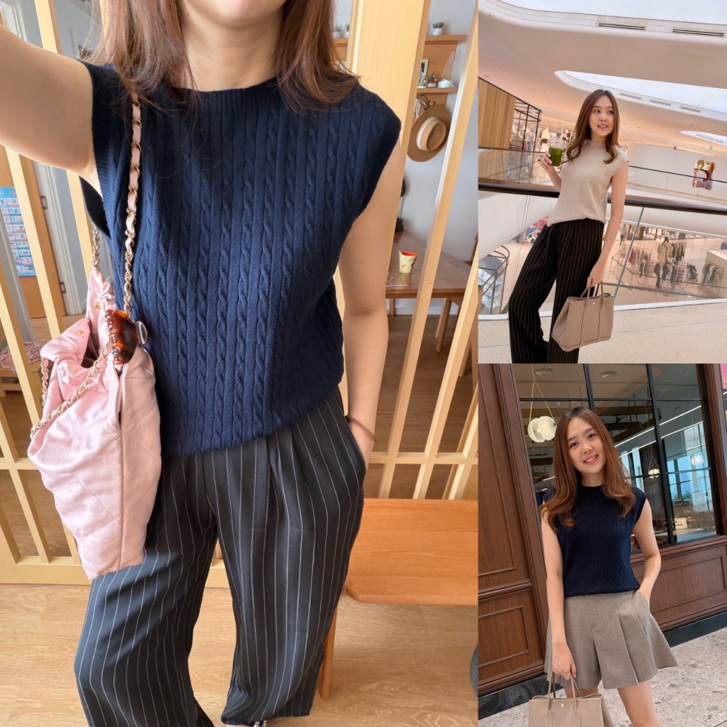 Velisse knit top  เสื้อไหมพรมทอลายถัก งานสวยมาก 🤍 ลุคเกาหลีผู้ดีแบบใส่แล้วดูแพงทันที