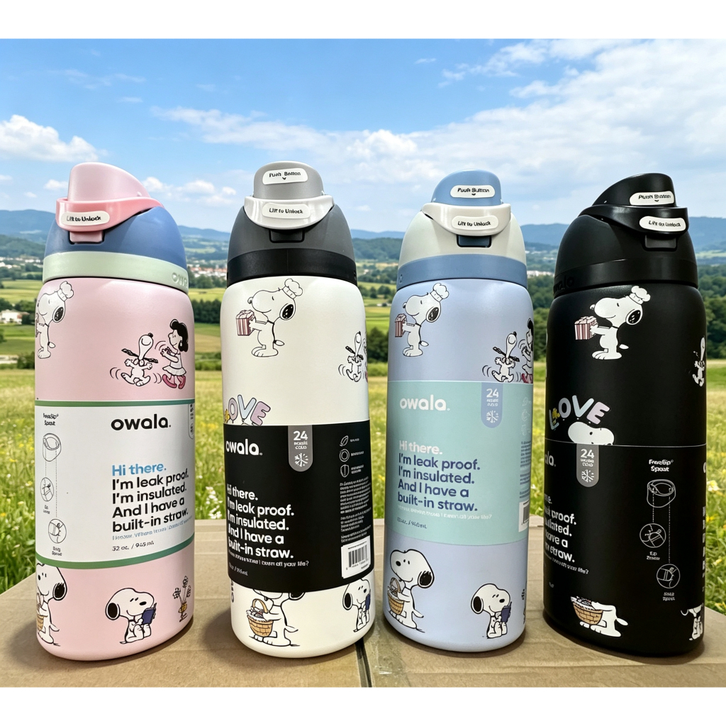 𝗢𝘄𝗮I𝗮 𝘅 𝗠𝗶𝗻𝗲.𝗰𝗿𝗮𝗳𝘁 𝗙𝗿𝗲𝗲𝘀𝗶𝗽 สนูปี้ 𝟮𝟰 𝗢𝘇 คอลใหม่ มายคราฟ ขวดน้ำเก็บความเย็น สินค้าพร้อมส่ง