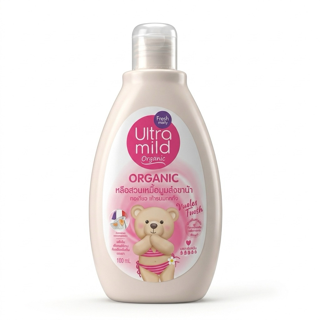 อัลตร้ามายด์ บาย เบบี้มายด์ ออร์แกนิค เฟมินีน คลีนซิ่ง 150 มล.สบู่เหลว อนามัย/ Ultra Mild Feminine Cleasing 150ml
