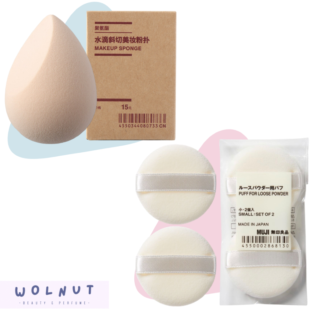( พร้อมส่ง) MUJI 3D Make Up Sponge / Puff For Loose Powder S ฟองน้ำ & พัฟ มูจิ