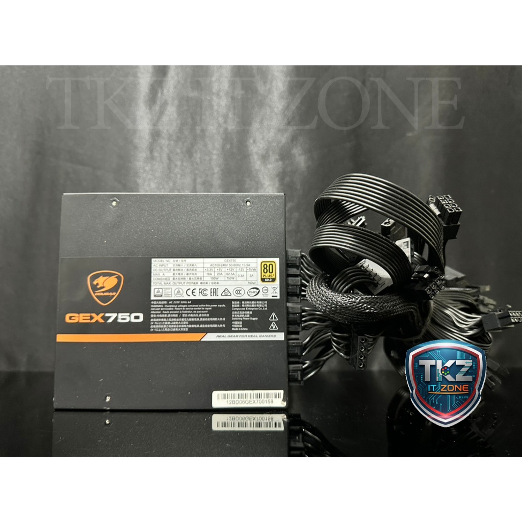 เพาเวอร์ซัพพลาย(power supply) cougar GEX 750w (80+ gold)