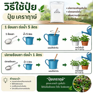ปุ๋ยเคราฤาษี​ ปุ๋ยกล้วยไม้​ ปุ๋ยสำหรับไม้รากอากาศทุกชนิด​ ขนาด​30​- 200 กรัม​