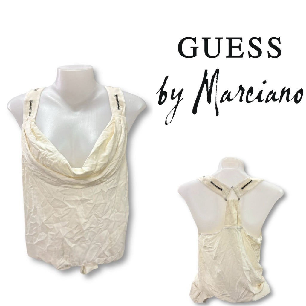เสื้อถ่วงคอ GUESS by Marciano (GC628)เปิดหลัง - M - ครีม