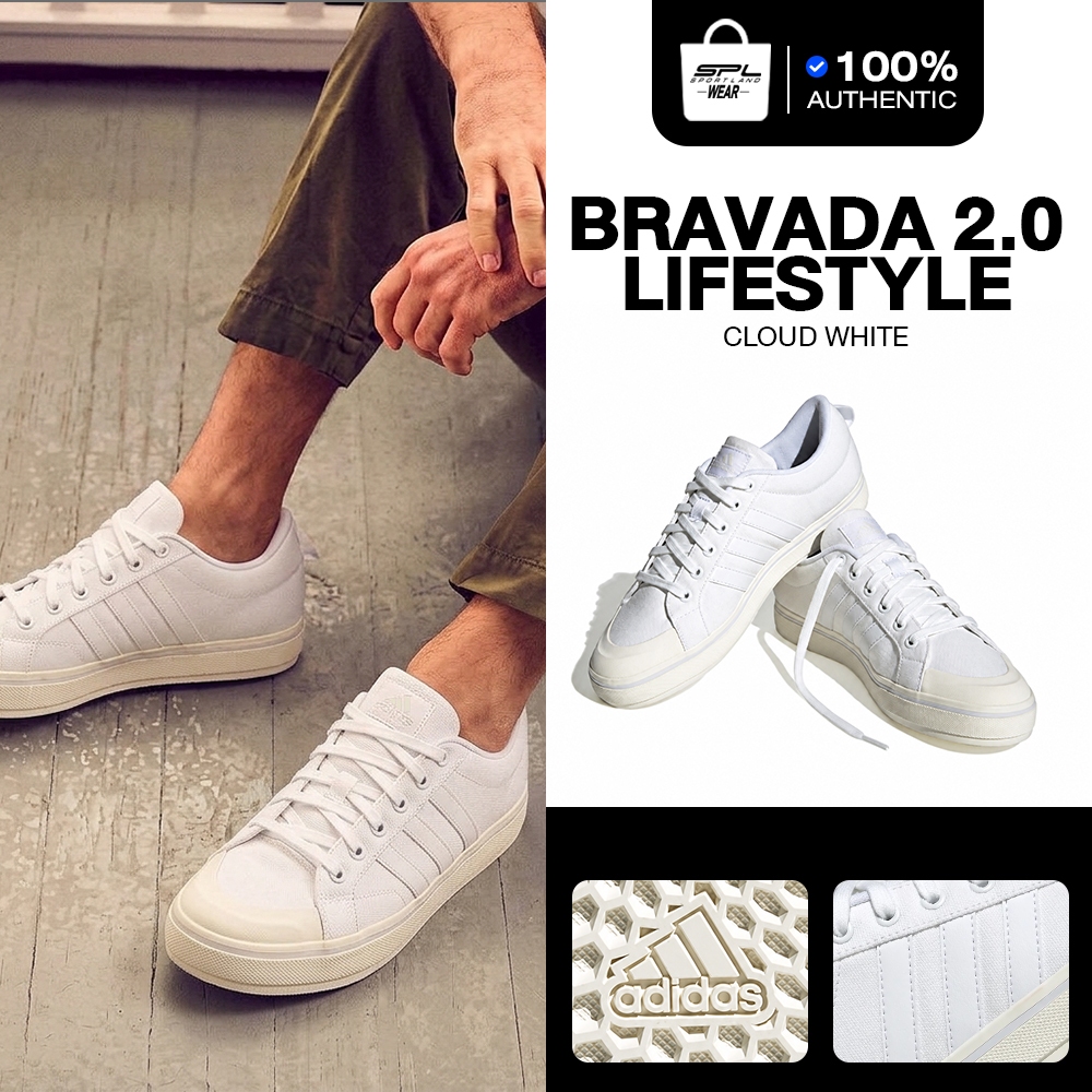 Adidas อาดิดาส รองเท้าผ้าใบ รองเท้าสีขาว M Bravada 2.0 HP6021 / HP6022 (1900)