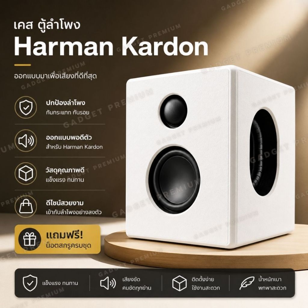 เคสลำโพง Case Harman Kardon สำหรับลำโพง Harman Kardon เคสตู้ลำโพง