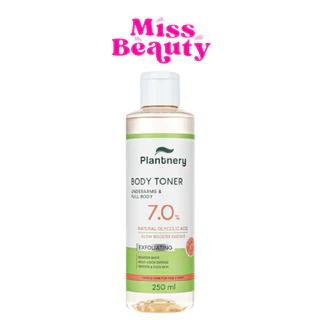 (ขวด) Plantnery Natural Glycolic Bright Body Toner แพลนท์เนอรี่ เนเชอรัล ไกลโคลิค ไบร์ท บอดี้ โทนเนอร์ 250 มล.