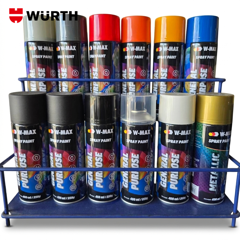 Wurth สเปรย์พ่นสี W-MAX (สามารถพ่น เหล็ก อะคริลิก ไม้ หรือ รถยนต์ได้) มาตราฐานจากเยอรมัน