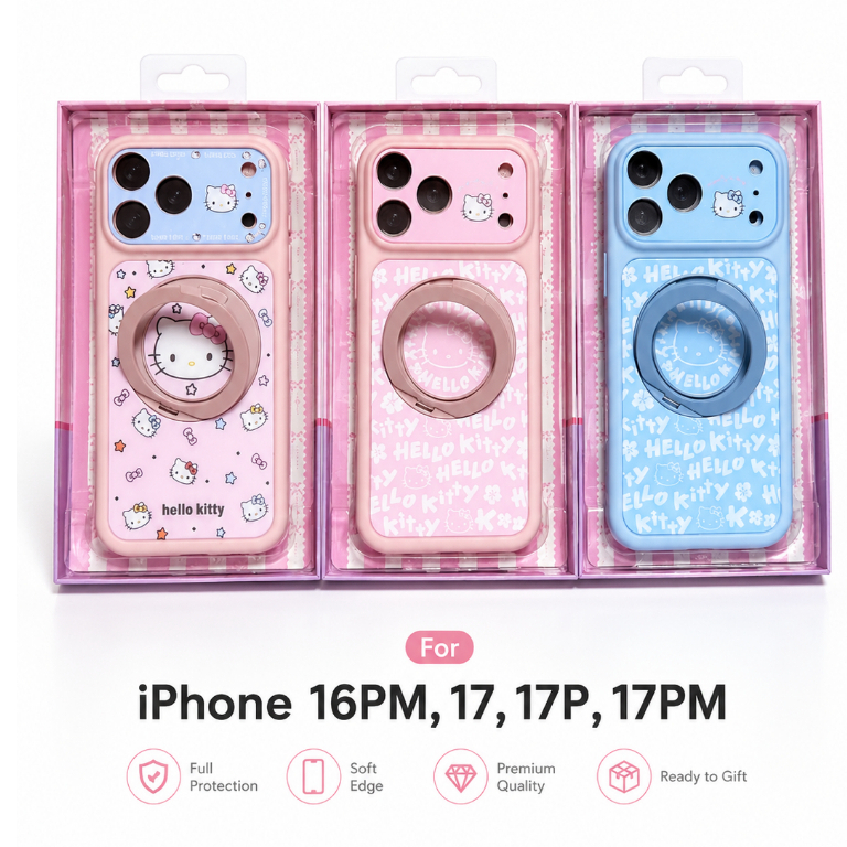 Popphone Case Kitty (Mag Ring Stand) เคสสำหรับ iPhone