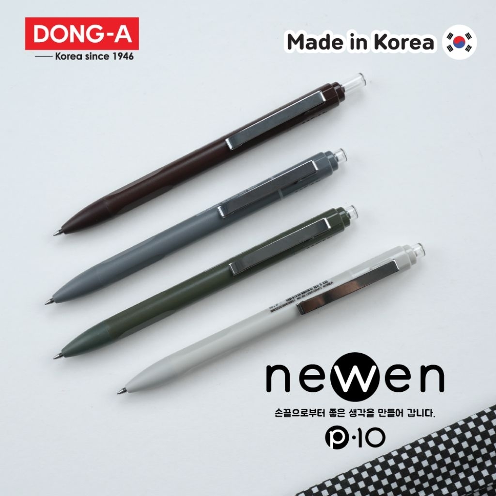 Dong-A ปากกาลูกลื่นเจล P-ten P10 ขนาด 0.7 มม. น้ำหมึกไฮบริด หมึกเข้ม หมึกน้ำเงิน (ราคา 1 ด้าม คละสี)
