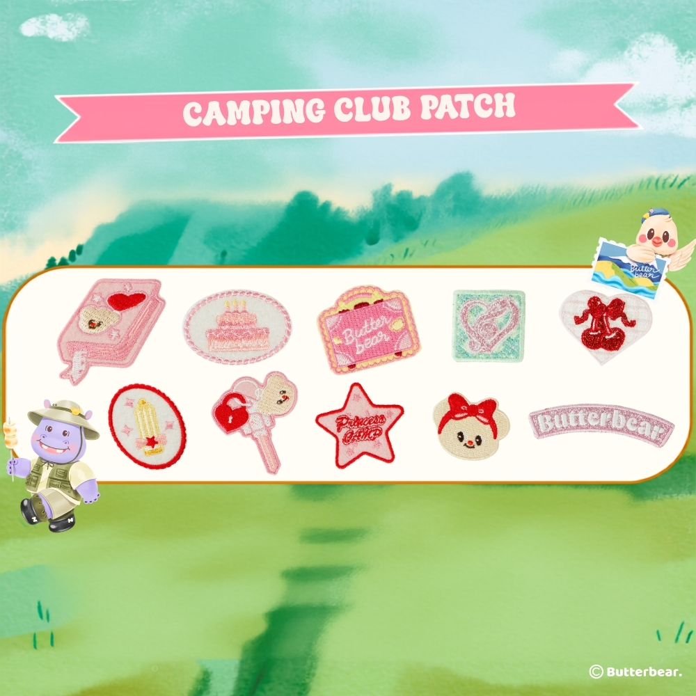 แพทช์แคมป์ปิ้งคลับ ขนาดกลาง (Camping Club Patch - Medium Size)