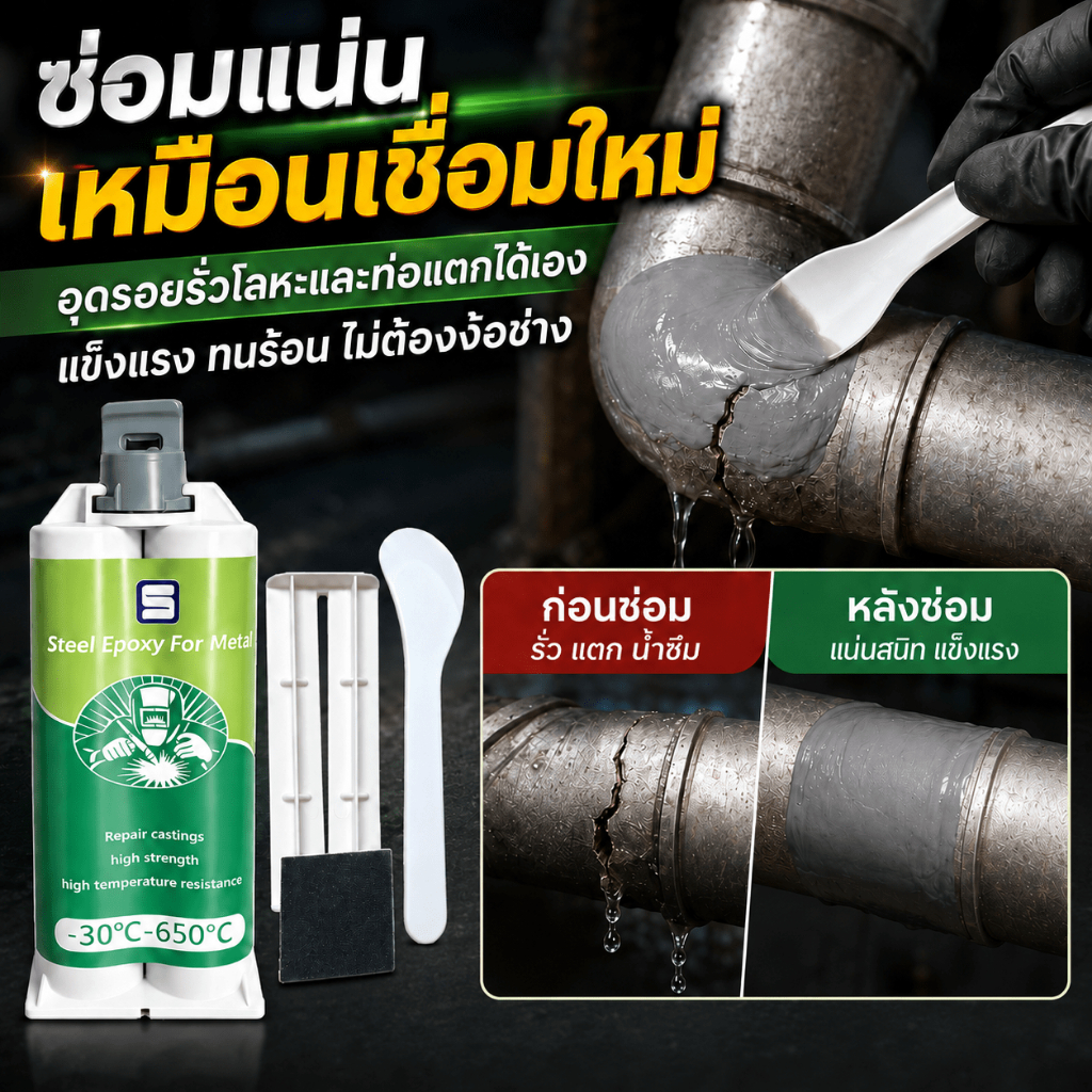 ✅เกรดอุตสาหกรรม✅กาวติดเหล็ก กาวเชื่อมโลหะ 100g กาวโลหะ ยึดได้ทั้งโลหะ เซรามิก พลาสติก แน่นเท่าเชื่อม ยึดเกาะแน่น แรงสูง