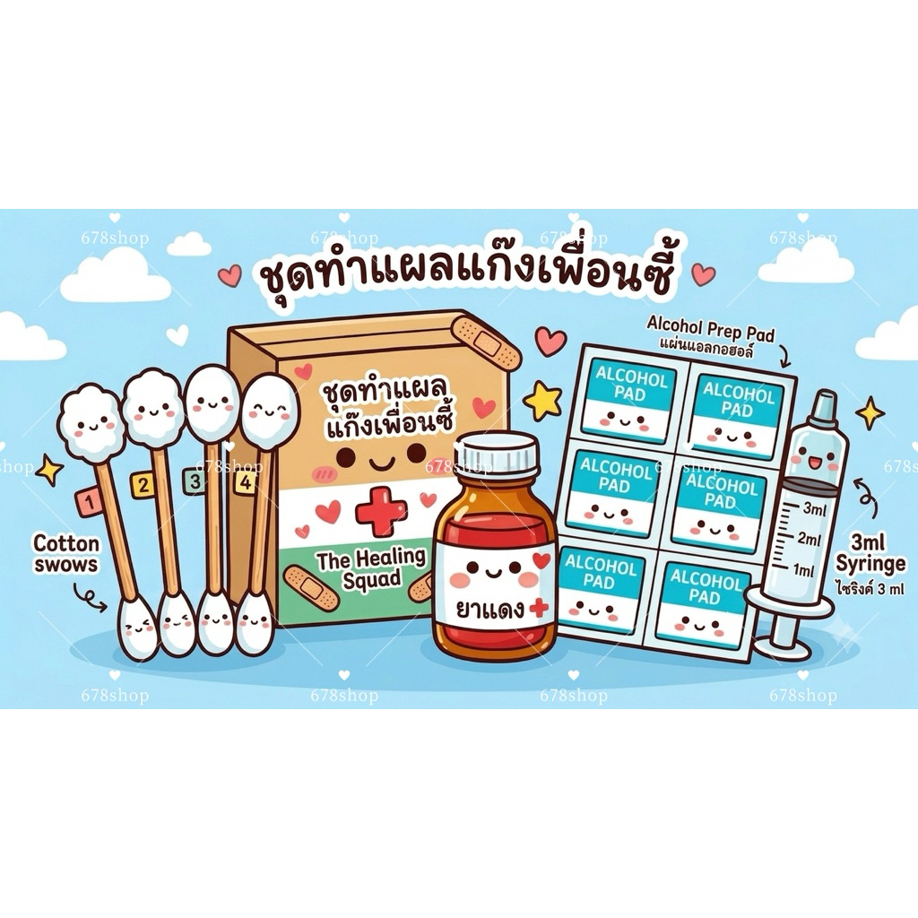 ชุดทำแผลแก๊งเพื่อนซี้ (อปก.ครบชุด)