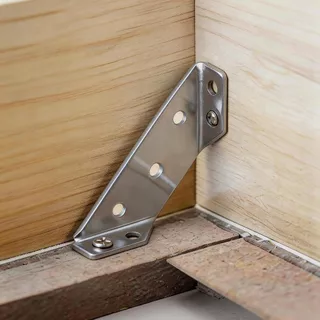 เหล็กฉากรู เหล็กฉากสแตนเลส เหล็กตัวL ฉากสแตนเลส DIY หนา 2 มิล