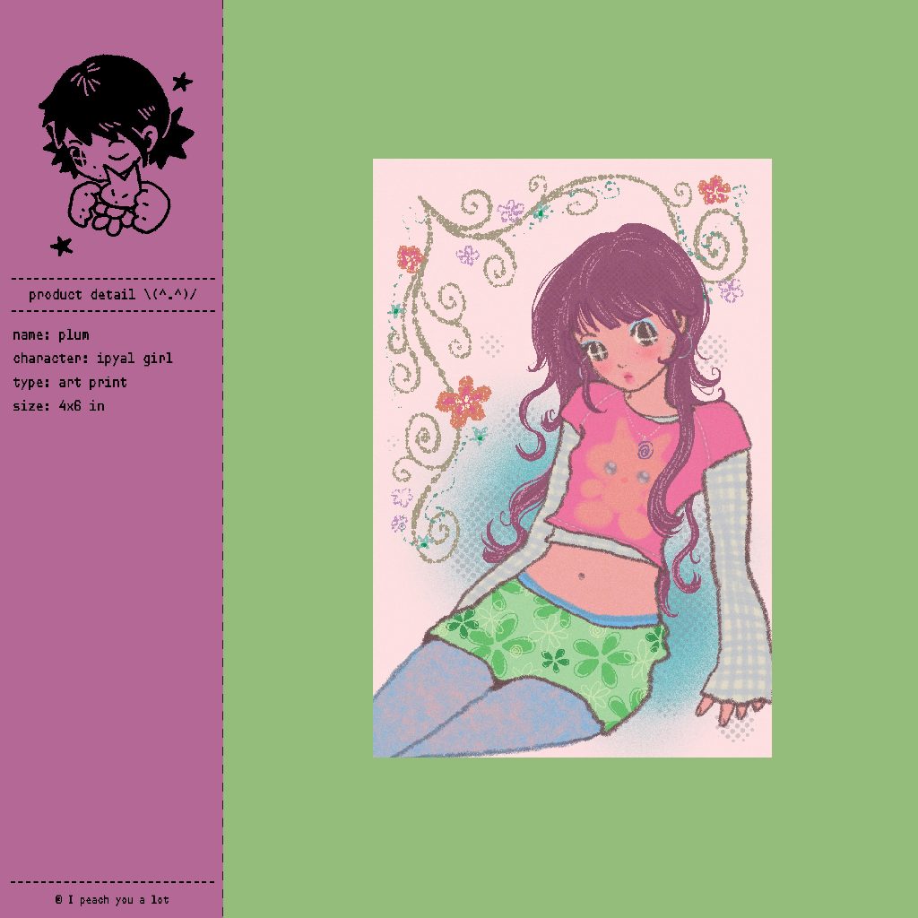 plum / artprint / ขนาด 4*6 นิ้ว