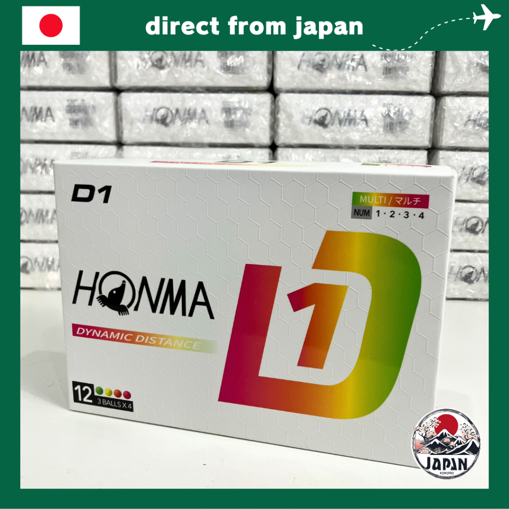 HONMA D1 Golf Ball 2024 | Soft Feel Balls | Distance Performance for All Swing Speeds