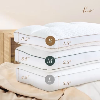 KOMFY หมอนสุขภาพ นอนตะแคง Kool Kreme เย็นสบาย ไม่กดทับใบหู