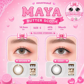 🔥คอนแทคเลนส์ ✨ขนาดมินิ✨Silicone Hydrogel ค่าอมน้ำ 60%✨Butter Scoth✨Mayalens Premium