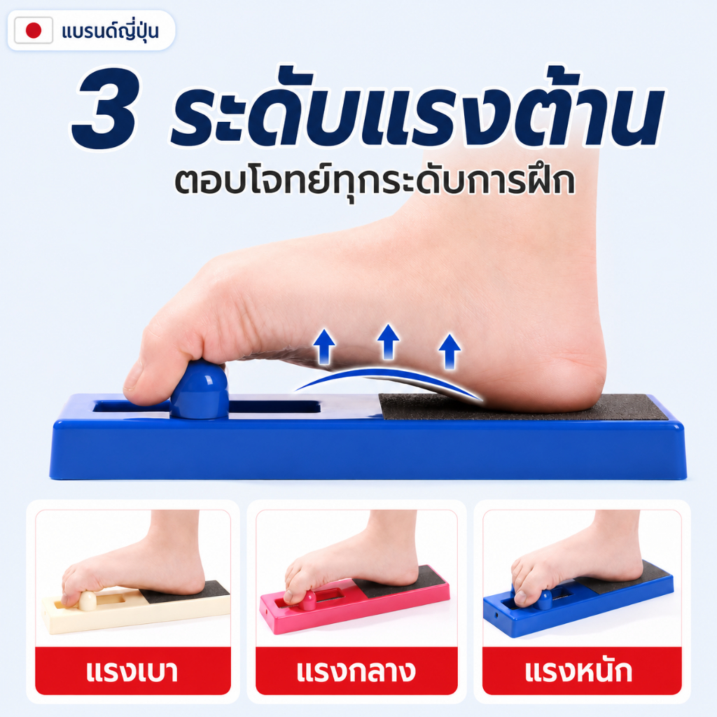 เครื่องฝึกอุ้งเท้า แก้เท้าแบน ลดอาการตึงเอ็นร้อยหวาย ปรับรูปขาให้ตรง แข็งแรงขึ้น