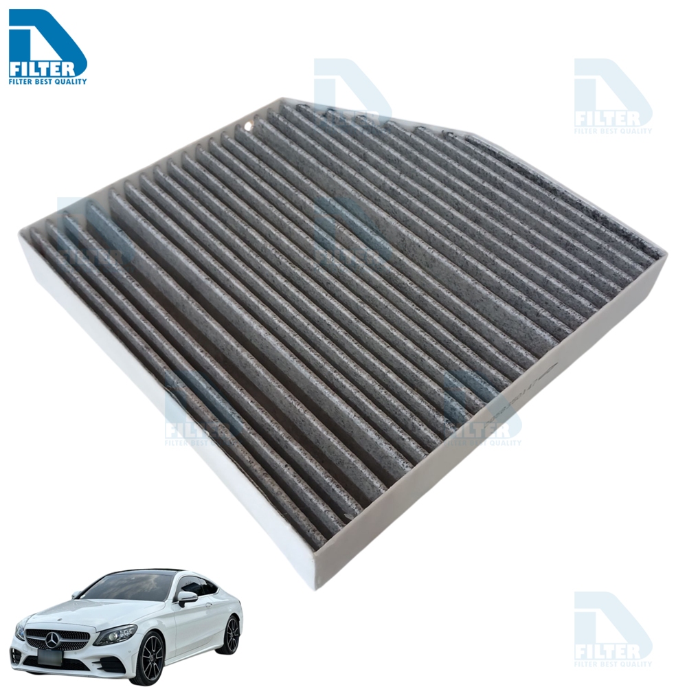 กรองแอร์ Carbon คาร์บอน (ภายในรถ) Mercedes Benz เบนซ์ W205 C180,C220,W206,W213 E200,W238,W166,W253,W463 (RB063)