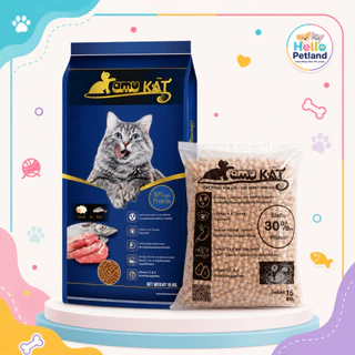 (15 กก.)อาหารแมวคามุแคท(Kamu Kat) รสแกะ&ปลา ขนาด 15 กิโลกรัม