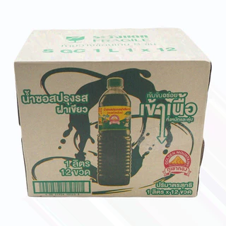 NOLIVE ภูเขาทอง ซอสปรุงรส ฝาเขียว 1ลิตร ฝาเขียวยกลัง