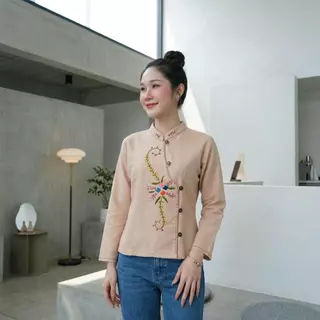 เสื้อผ้าฝ้ายผู้หญิง เสื้องานปัก งานปักมือ Handmade ผ้าพื้นเมือง