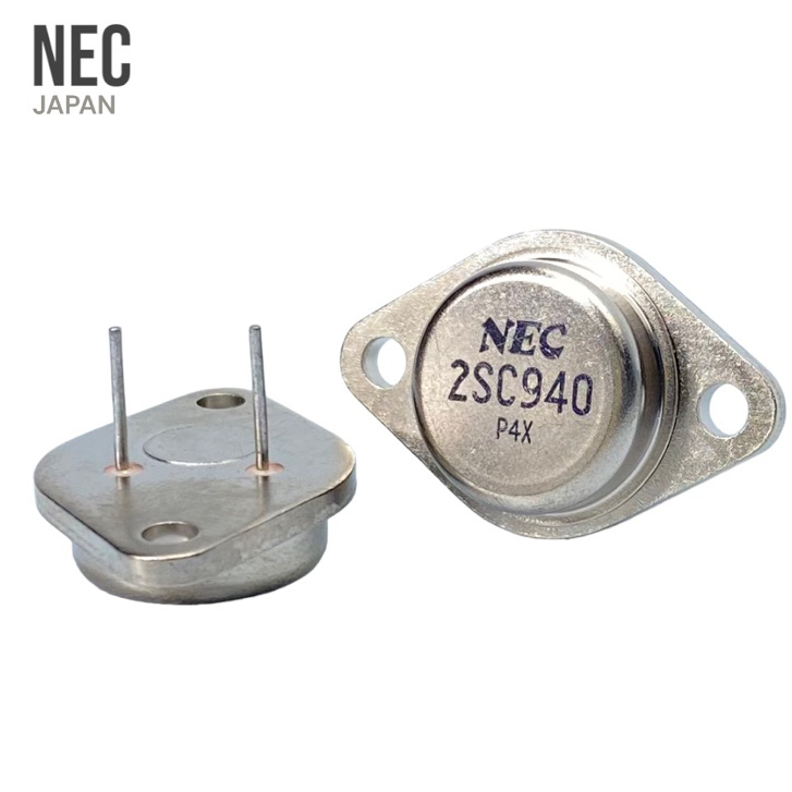 2SC940 พาวเวอร์ไบโพลาร์ทรานซิสเตอร์ NEC Transistor NPN Silicon 7.5A 90V TO-3 AMPLIFIER C940